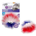 Afp Furry Ball Fluffer Catnip Toy Pink 9.5cm