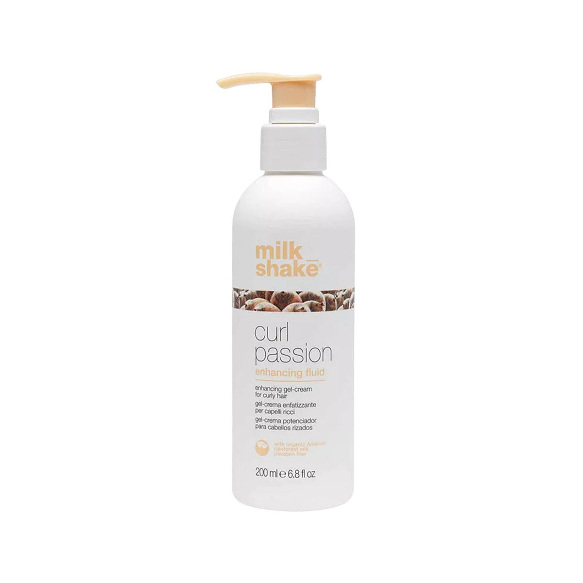 milk_shake Curl Passion Enhancing Fluid - 200ml Curl Defining Cream for Curly Hair, Strengthening & Frizz Reduction