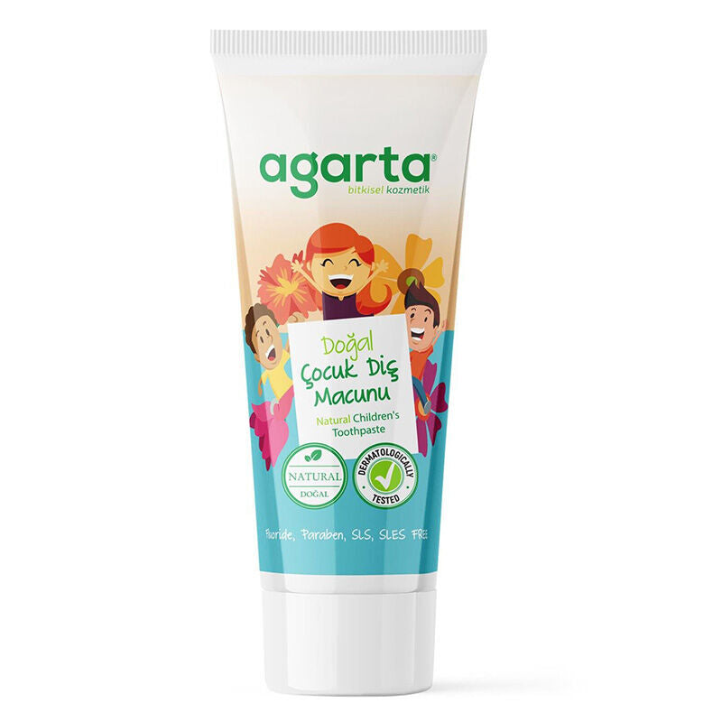 Agarta Natural Strawberry Kids Toothpaste for Gentle Cleaning 75 ml