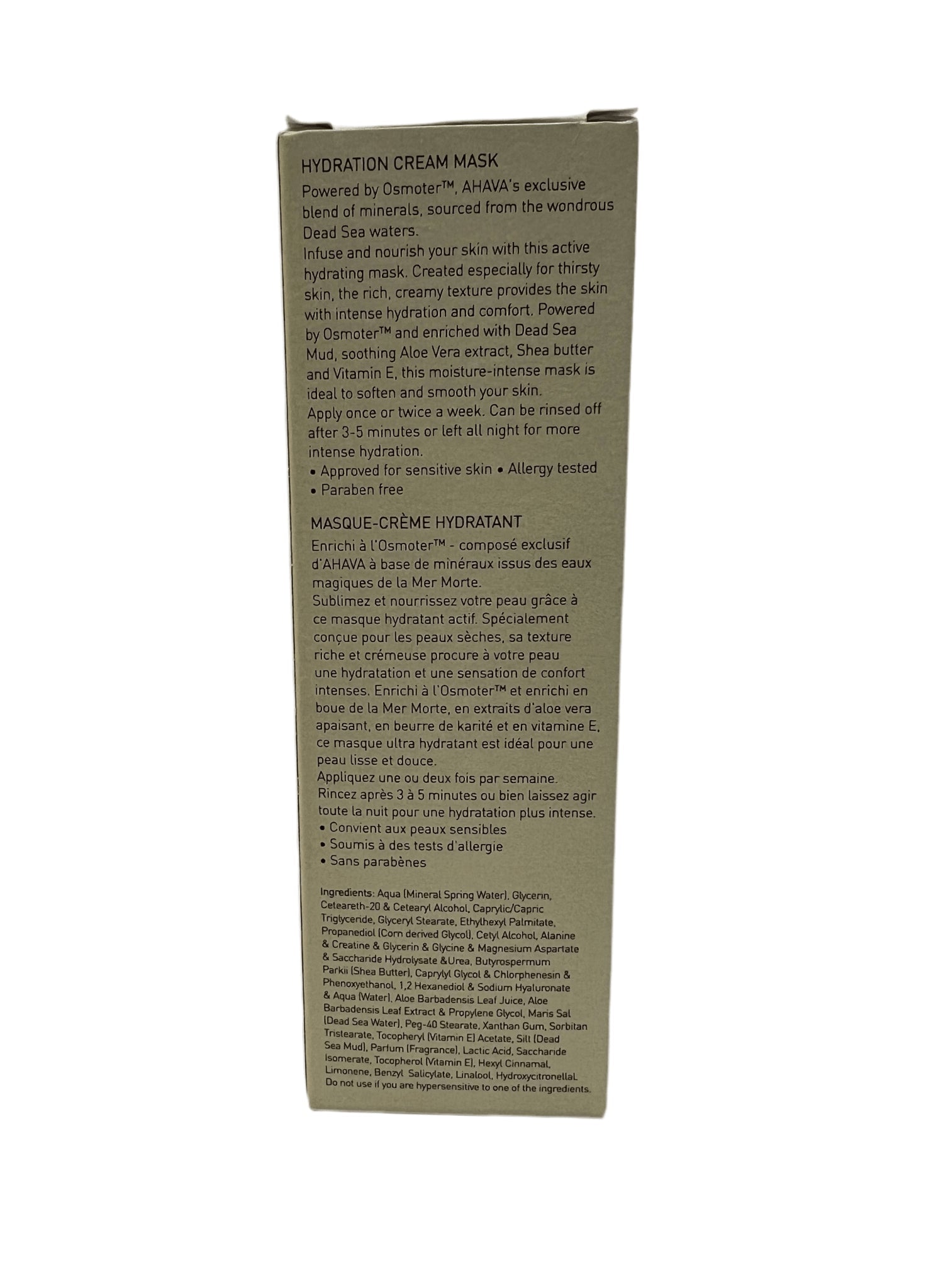 AHAVA Time to Hydrate Hydration Cream Mask 100ml/3.4oz