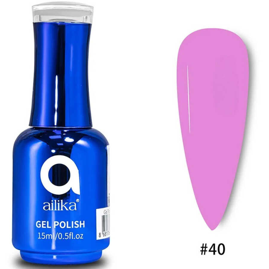 Ailika 040 Gel Nail Polish Sapphire Blue Shine 15 ml