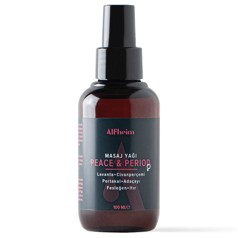 Alfheim Peace Period Massage Oil Soothing Body Care 100 ml