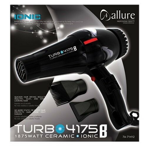Allure Turbo 4175 1875 Watt Ceramic Ionic Hair Blow Dryer