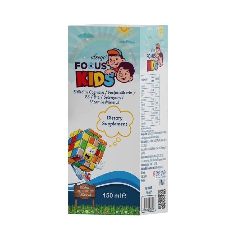 Alsego Focus Kids Liquid Supplement with Cognizin 150 ml