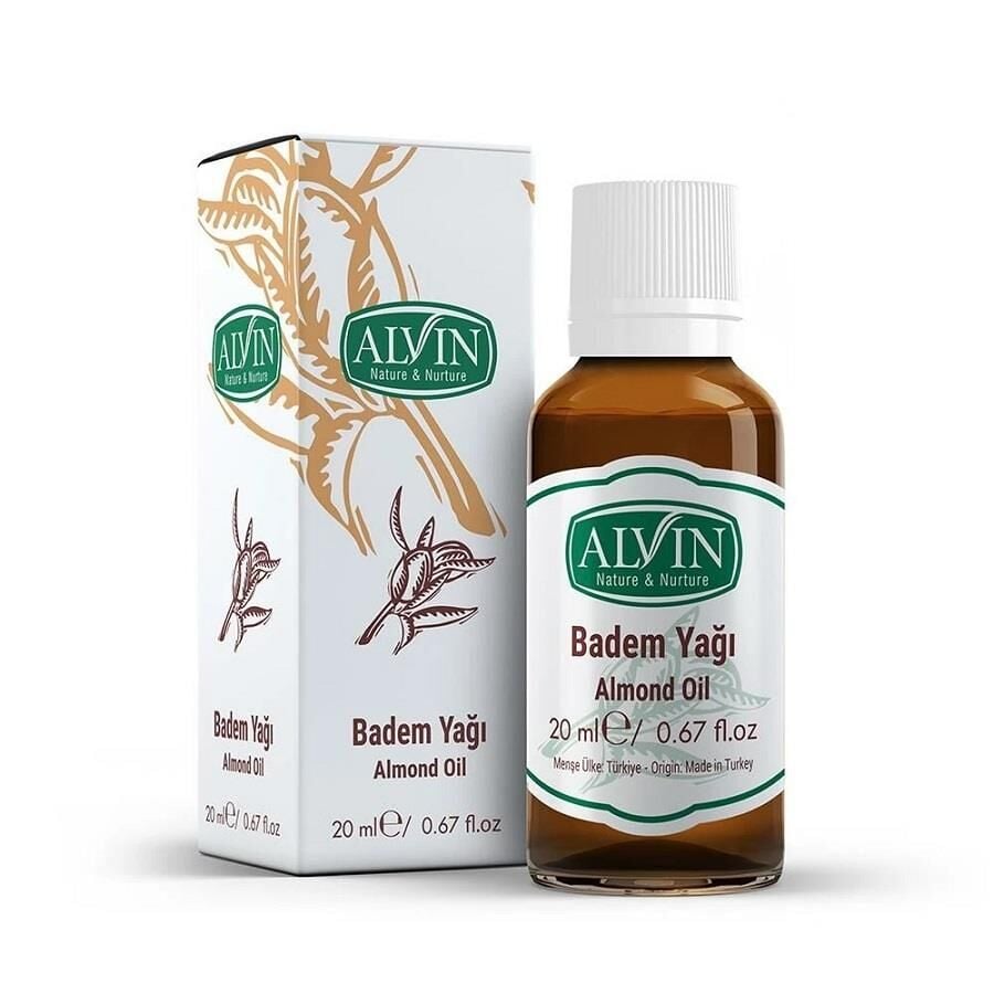 Alvin Cold Pressed Sweet Almond Oil for Skin and Hair 20 ml