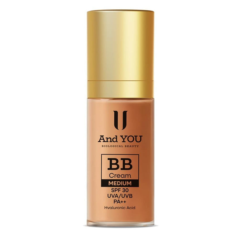 And You BB Cream Medium Radiant Finish SPF Protection 30 ml