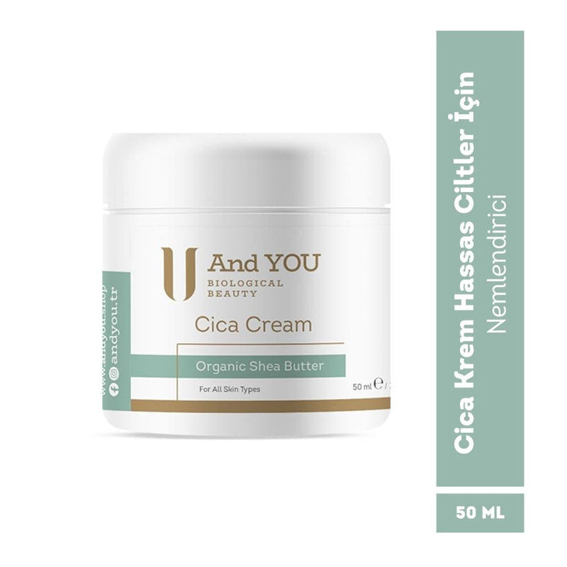 And You Cica Cream Soothing Moisturizer for Sensitive Skin 50 ml