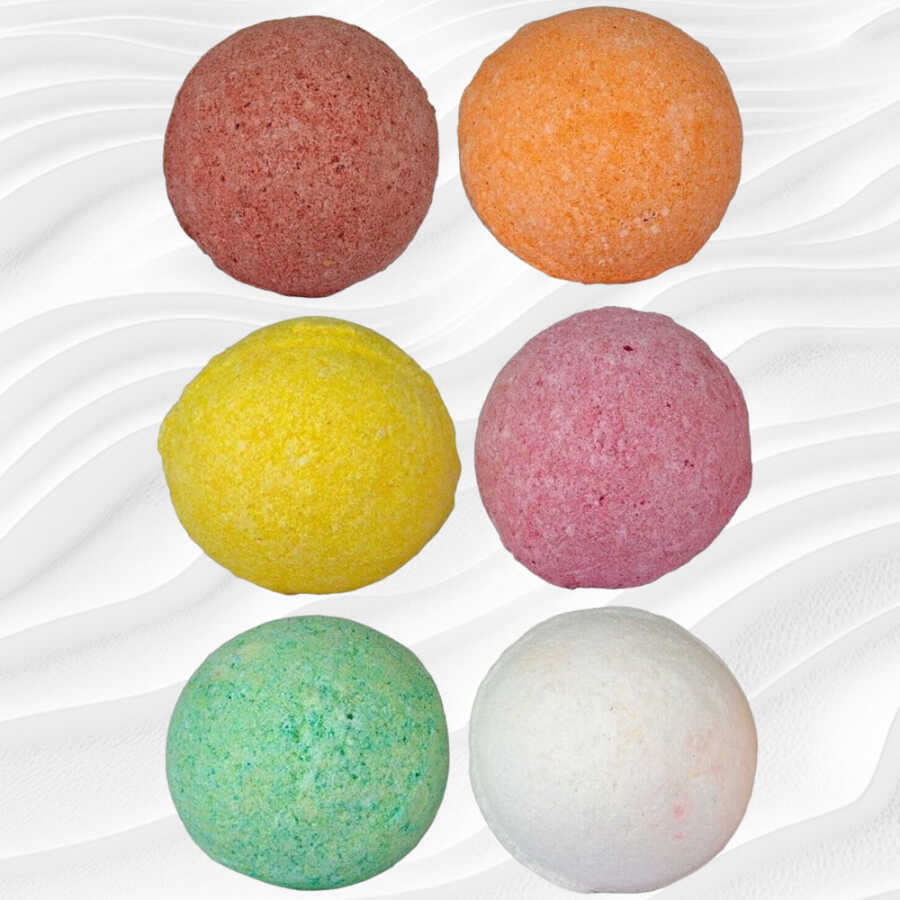 Antac Manicure and Pedicure Bath Bomb Set 6 Pieces