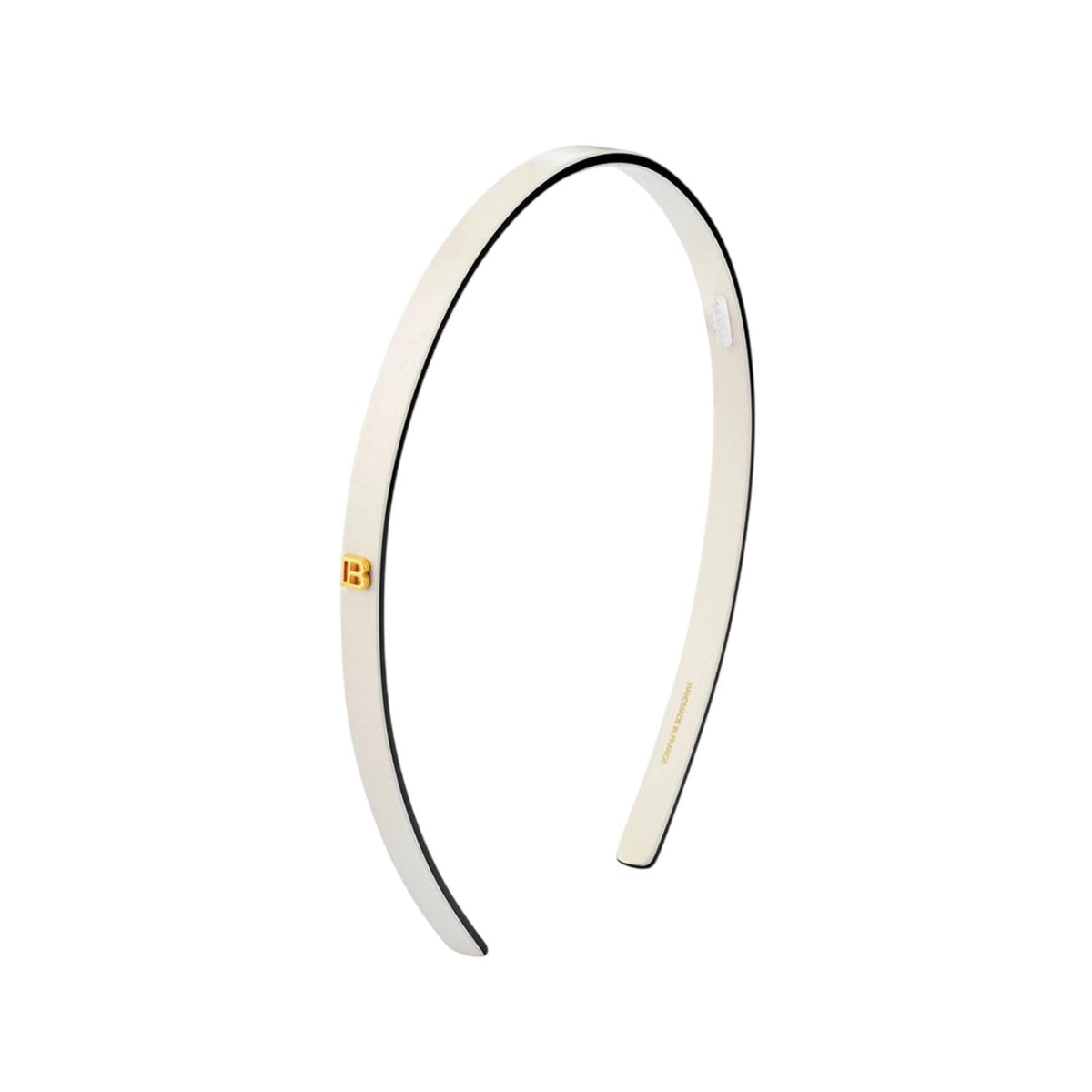 Balmain Cellulose Acetate Slim White Headband Hair Accessory