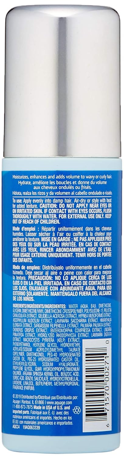 AQUAGE Sonic Wave Control Creme, Nourish and Strengthen Hair 4 fl oz