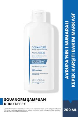 Ducray Squanorm Sec Shampoo 200 Ml - Anti-Dandruff Shampoo for Dry Dandruff Relief, Scalp Care, Dry Scalp Relief