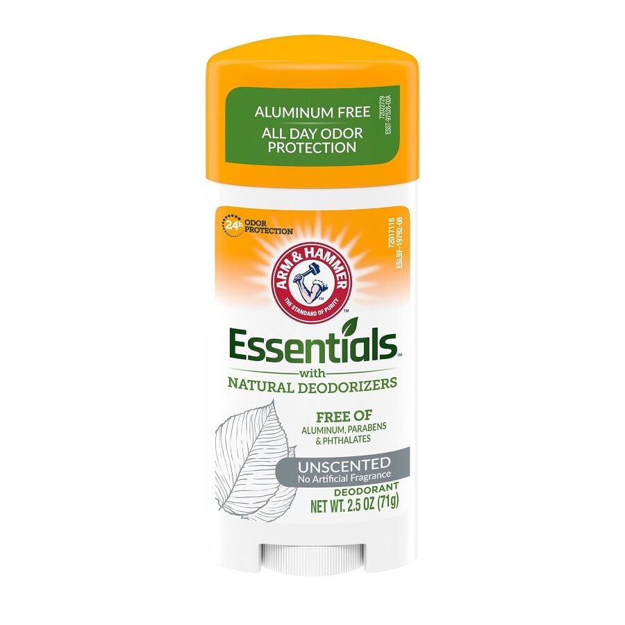 Arm & Hammer Essentials Unscented Natural Deodorant 71g