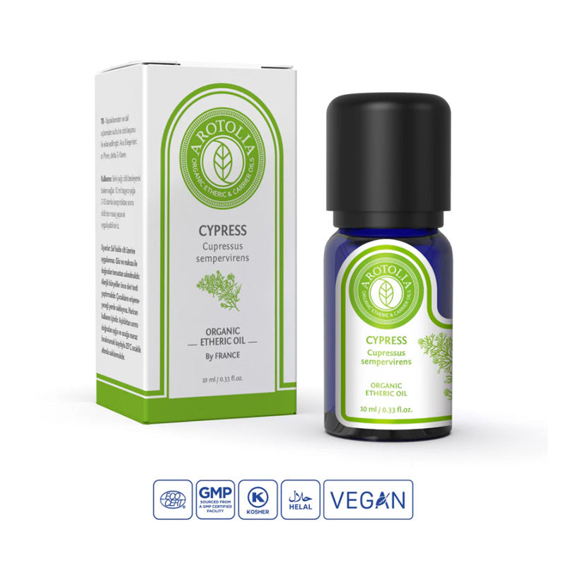 Arotolia Cypress Essential Oil for Aromatherapy & Skin 10 ml