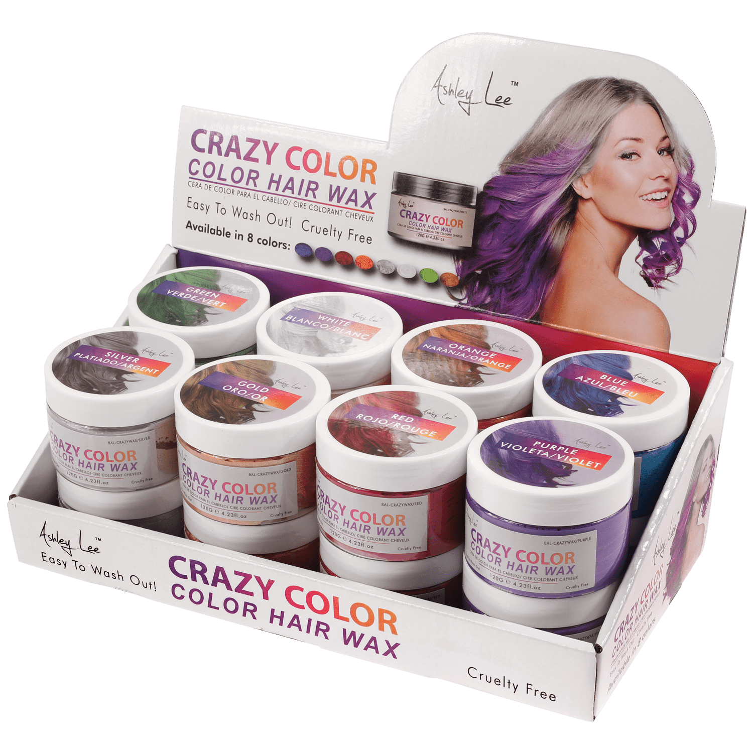 Ashley Lee Color Crazy Hair Wax - Choose Size