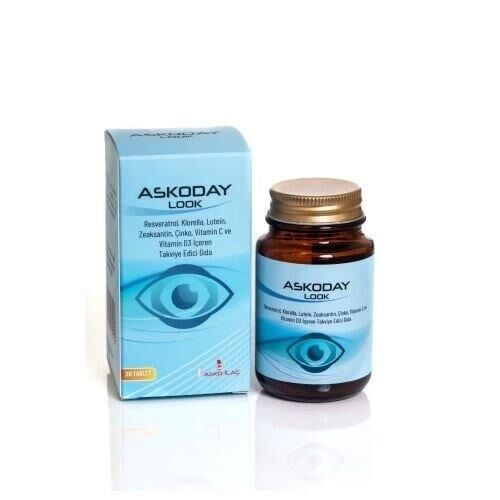 Asko Ilac Askoday Look Vegan Dietary Supplement 30 Tablets