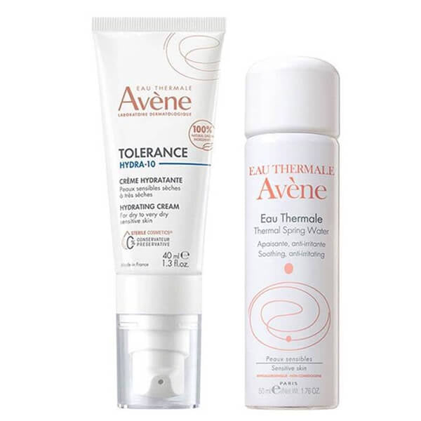 Avene Tolerance Hydra 10 Hydrating Cream & Thermal Spring Water Set