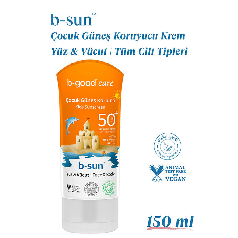B-Good Care b-sun SPF 50+ Kids Face & Body Sunscreen 150 ml
