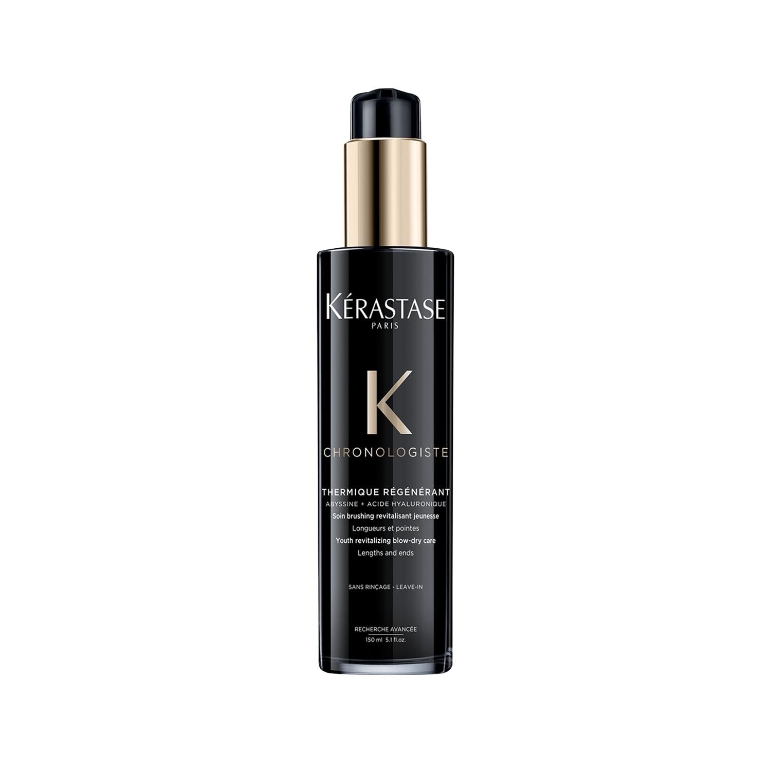 Kerastase Chronologiste Thermique Regenerant Leave-in Hair Treatment - Heat Protectant, Regenerating Hair Cream for Damaged Hair, 5.07 fl oz