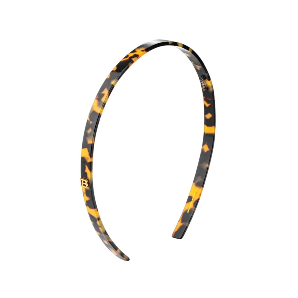 Balmain Cellulose Acetate Headband Leopard Print Slim Hair Accessory