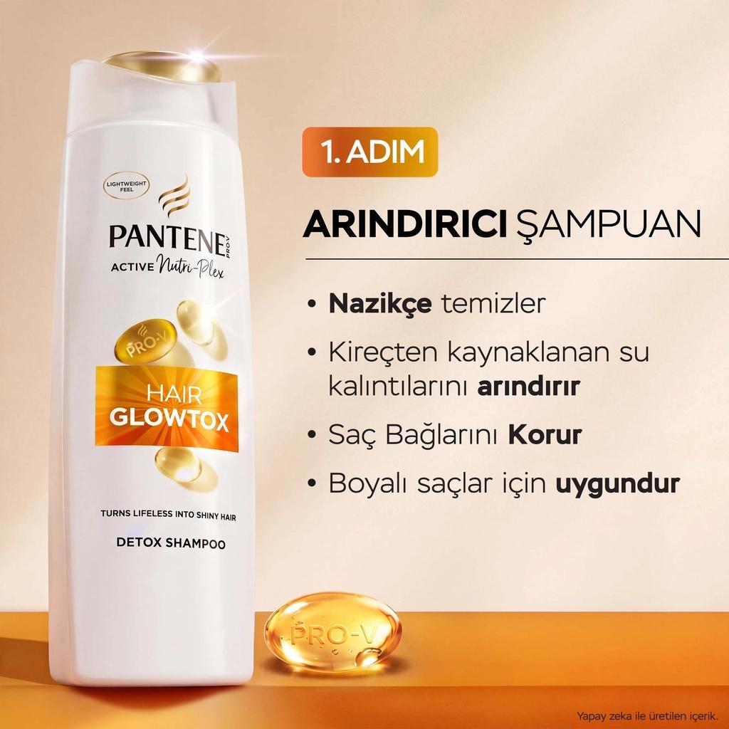 Pantene Pro-V Glowtox Clarifying Shampoo for Shine 400 ml