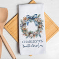 Canary Road - Seashell Coastal Christmas Towel Nautical Decor Custom City: Transparent Cellophane Sleeve