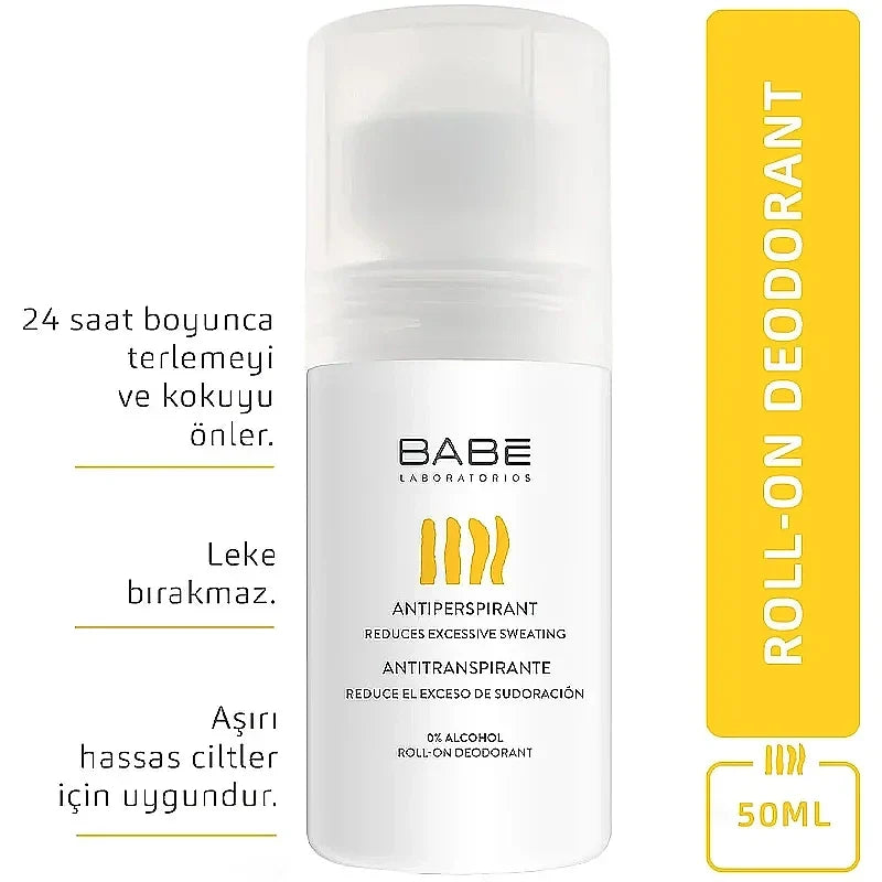 Babe Antiperspirant Roll-On Deodorant Set for Freshness 50ml x2