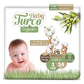 Baby Turco Dogadan Midi Size 3 Diapers for Sensitive Skin 34 Count