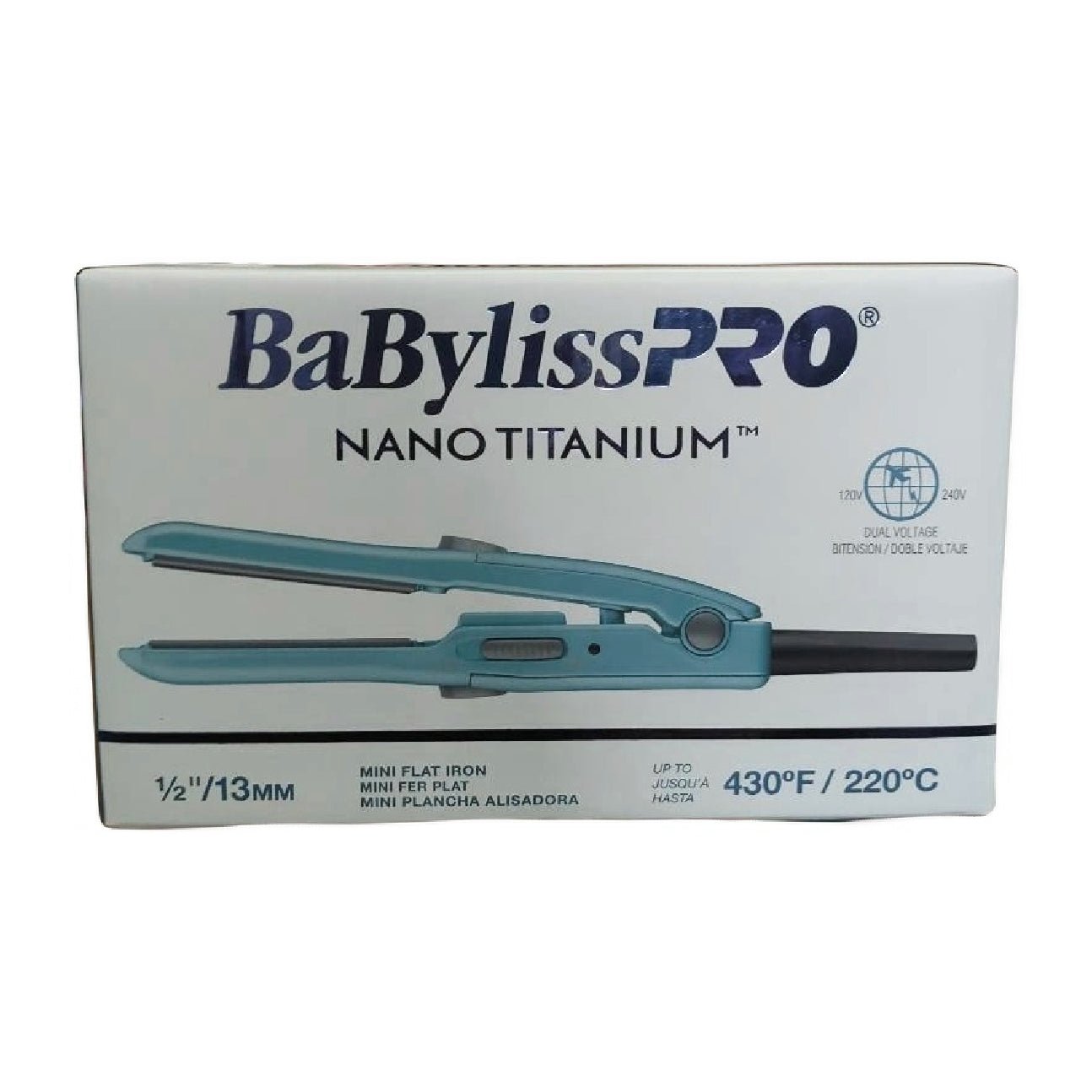 BaBylissPRO Nano Titanium 1/2" Mini Straightening Iron