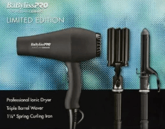 BaBylissPRO Styling Set: Carrera2 Dryer + Triple Barrel Waver + 1.25" Curling Iron