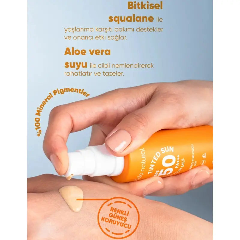 Bade Natural Tinted Sun Protection Milk SPF 50+ 30ml