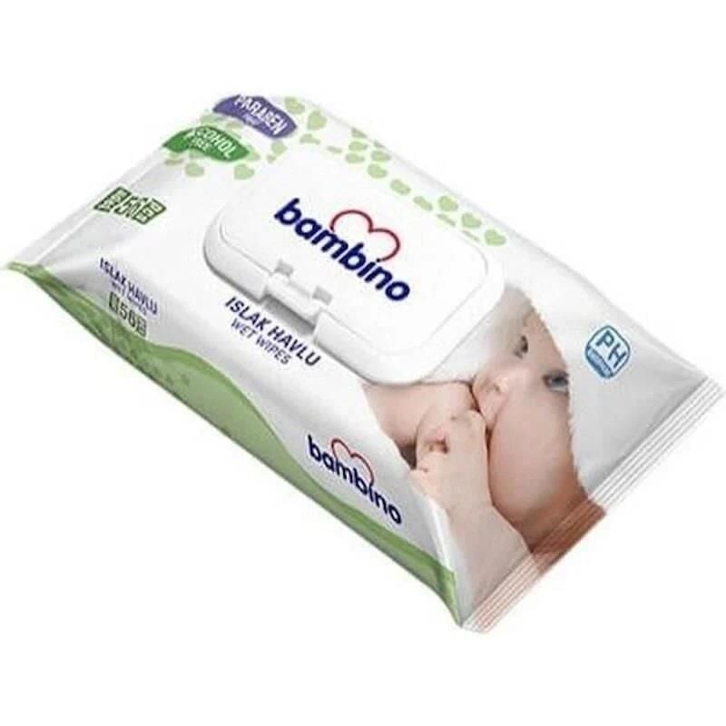 Bambino Wet Wipes Soft Cleansing for Baby 56 Count