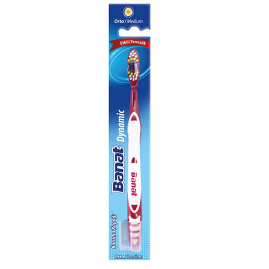 Banat Dinamik Medium Toothbrush for Effective Cleaning 1 Count
