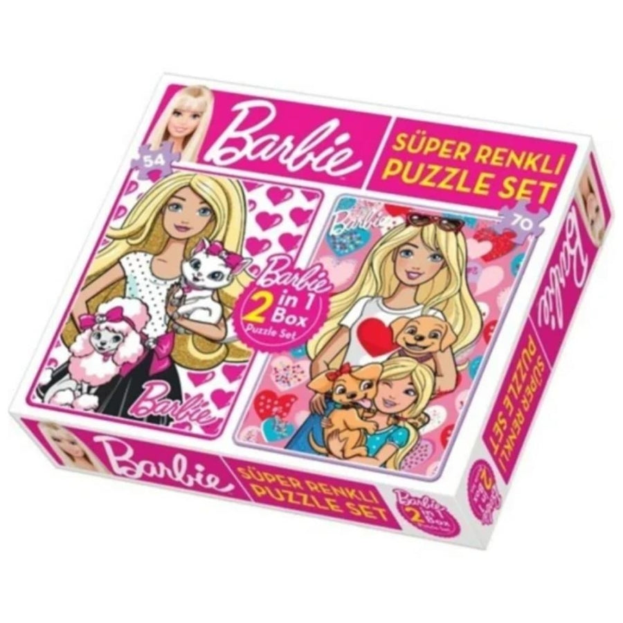 Diytoy Barbie 2-in-1 Super Color Jigsaw Puzzle Set
