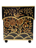 The Enchanted Home - Black & Gold Pheasant Tissue Holder