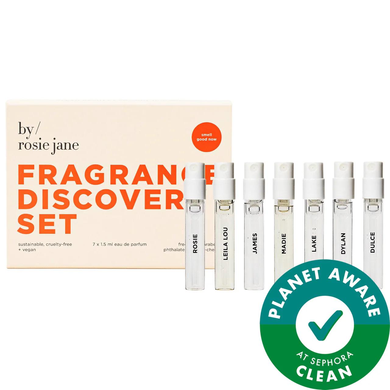 By Rosie Jane Fragrance Discovery Set - 7 Clean Perfumes, Non-Toxic, Handmade in Los Angeles