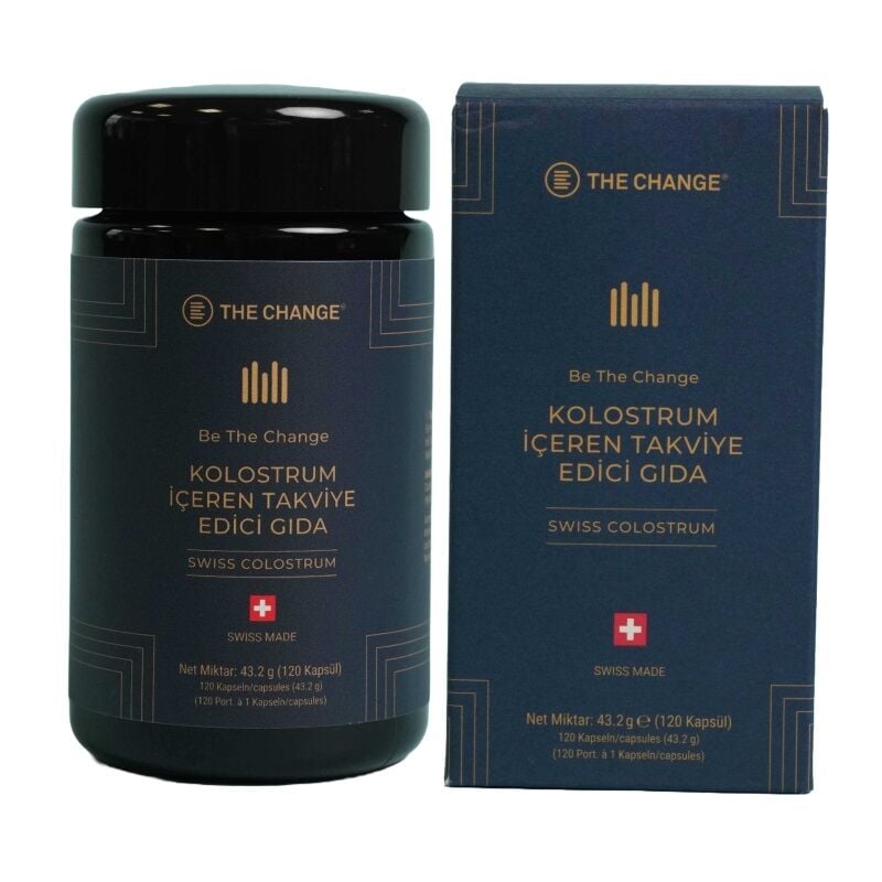 The Change Colostrum Swiss Made Dietary Supplement 120 Capsules