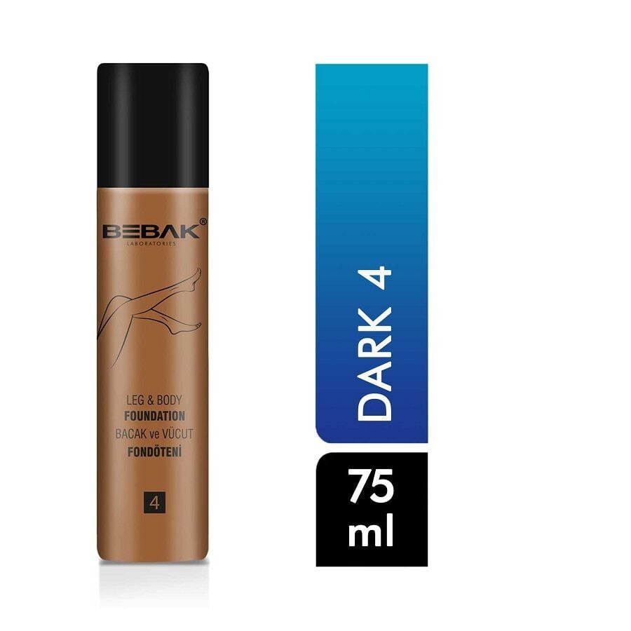 Bebak Leg and Body Foundation Water Resistant Dark 75 ml