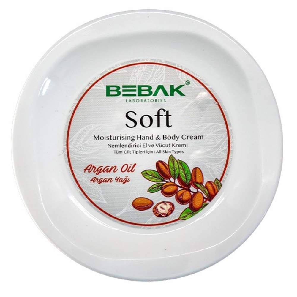 Bebak Soft Argan Moisturizing Cream for Soft Skin 300ml