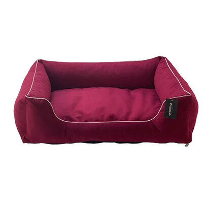 Bedspet Indoor Dog Bed Red Orthopedic Support 80x60 cm