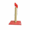 Bedspet Slim Cat Scratching Post Durable Sisal Red 50 cm