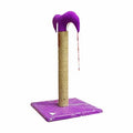 Bedspet Slim Cat Scratching Post Durable Sisal Purple 50cm