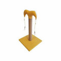 Bedspet Slim Cat Scratching Post Durable Yellow 50cm