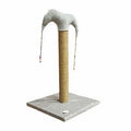 Bedspet Slim Cat Scratching Post Durable Sisal Grey 50 cm