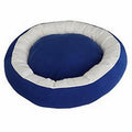 Bedspet Donut Pet Bed for Cats and Small Dogs Blue & White