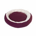 Bedspet Donut Pet Bed for Cats and Small Dogs Purple & White
