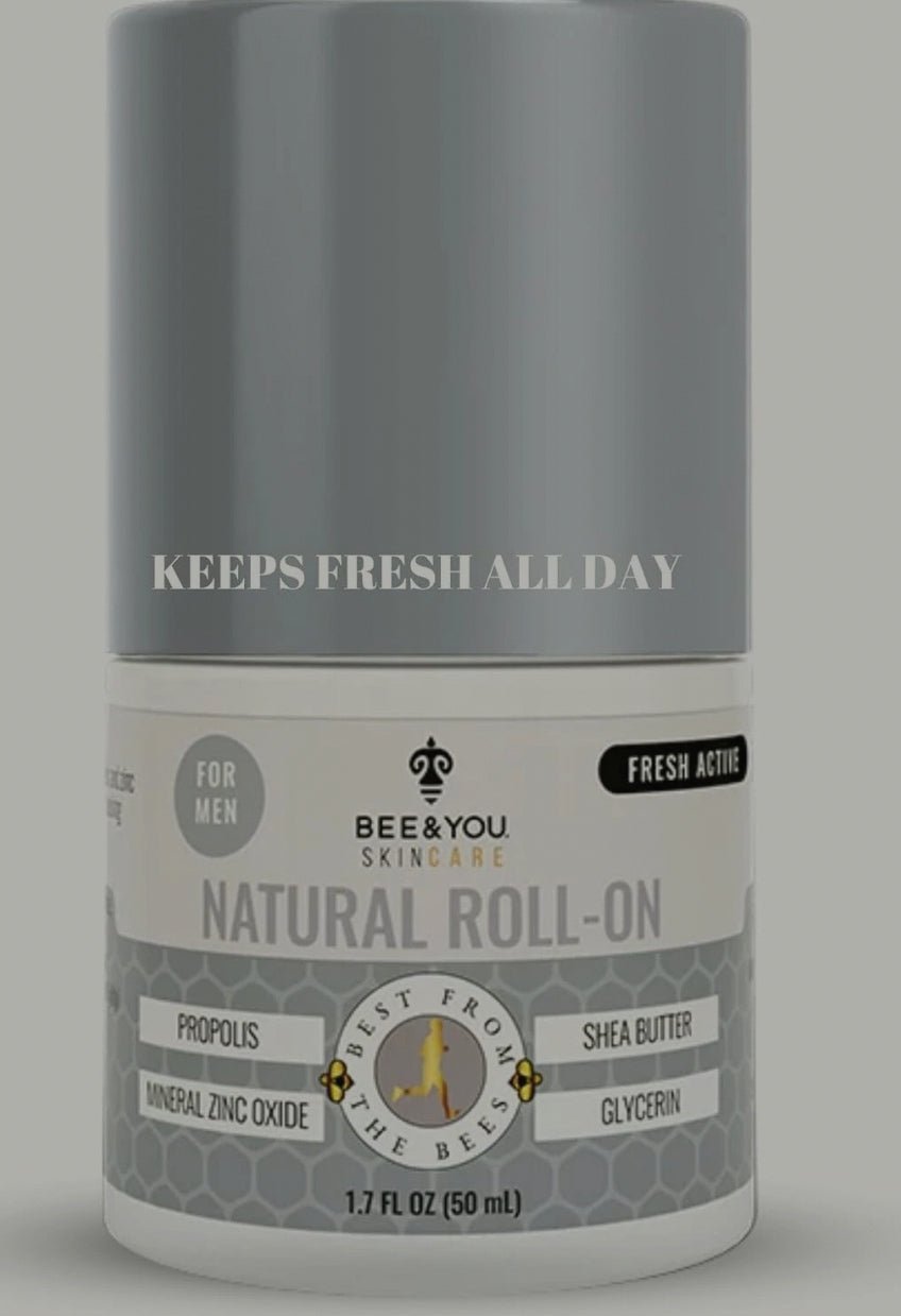 Bee & You Roll-On Deodorant for Men, 1.7 oz