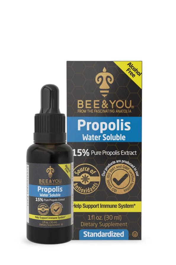 Bee & You Propolis Water-Soluble Extract, Natural Immune Support & Antioxidants