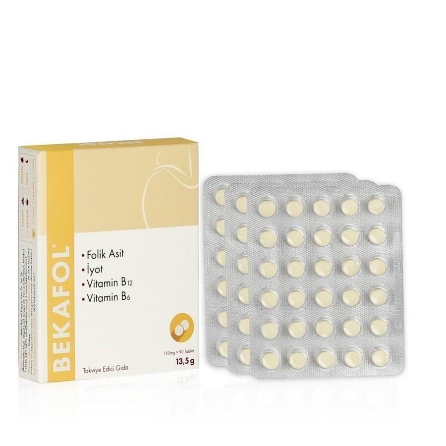 Beka Pharma Bekafol Folic Acid & B-Complex Supplement 90 Tablets