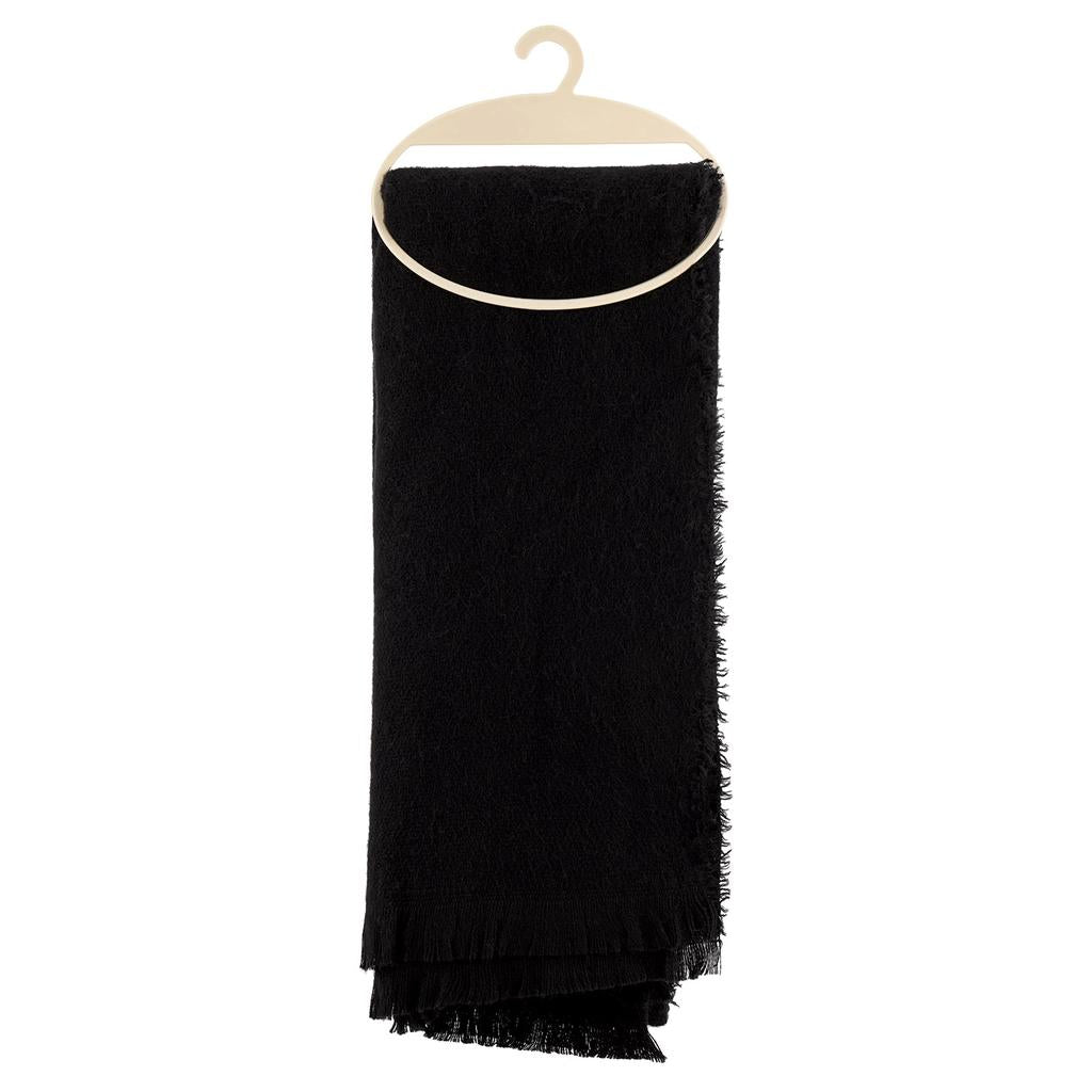 Eklips Plain Black Scarf