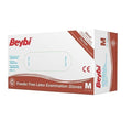 Beybi Powder-Free Latex Examination Gloves Medium 100 Count